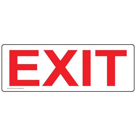 Exit Sign NHE-6743 Enter / Exit