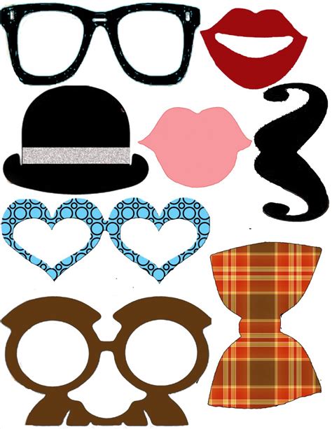 Photo Booth Props Printable Free