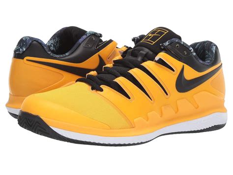 Nike Court Air Zoom Vapor X Clay Tennis Shoe In Yellow Metallic For