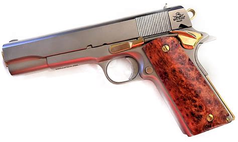 1911 Grips Exotic Wood Amboyna Burl Faux Fits Colt Government And Clones