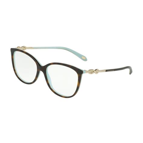 Tiffany 0tf2143b Full Rim Oval Womens Eyeglasses Size 55 Havanablue