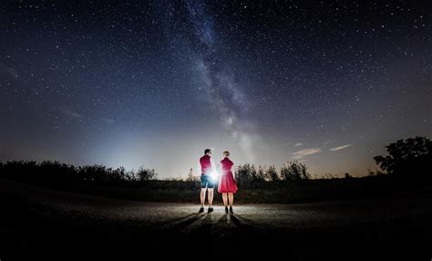 Paarshooting Und After Wedding Unterm Sternenhimmel