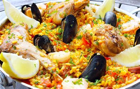 Recette paella poulet et fruits de mer