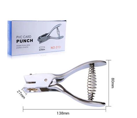 Punch Tool Hand Held Euro Slot Hole Punch For Pvc Card And Circle Punch