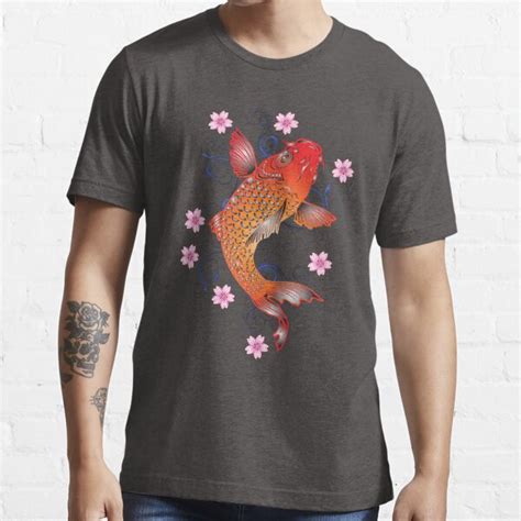 Red And Yellow Koi Fish Illustration Koi T Shirt Printing Printmaking