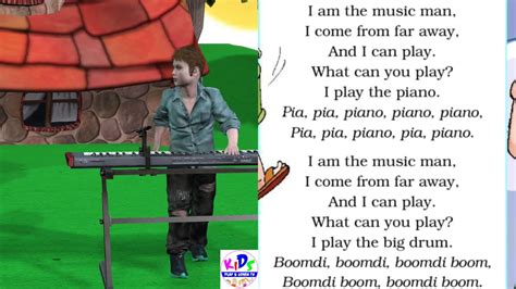 I Am The Music Man Poem For Class Ii Ncert Book Marigold Class Second Class 2 Poem Music Man