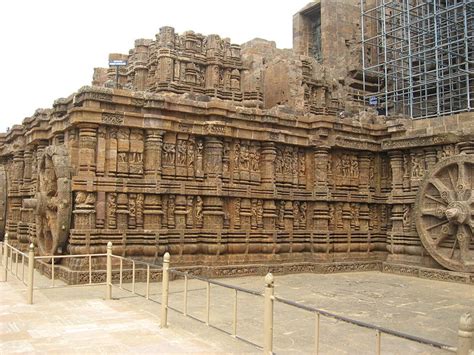Magnificent Stone Carvings At The Legendary Sun Temple At Konark In