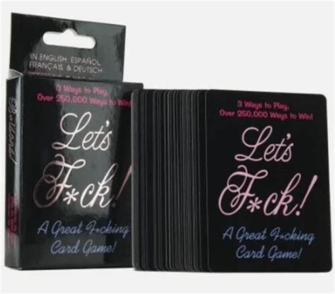 Let S F Ck Card Game Novelty Adult Position Playing Game Sex Aid Naughty 825156109007 Ebay