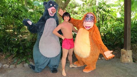 Mowgli Baloo And King Louie Rare Surprise Meet At Disneys Animal