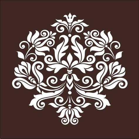 See more ideas about stencils wall, stencils, wall stencil template. Large Wall Damask Stencil Pattern Home Decor | eBay