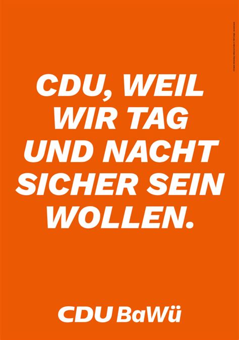 Alle ferienkalender kostenlos als pdf, mit feiertagen. Landtagswahl Baden-Württemberg 2021 CDU - Plakat - Design ...