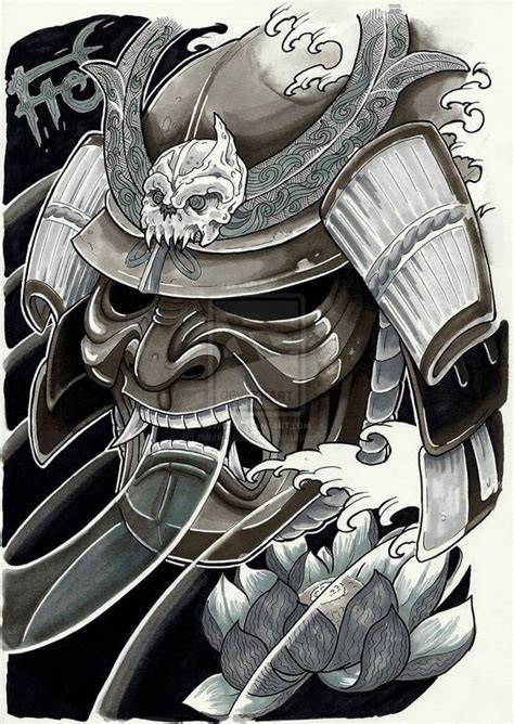 Imgur Samurai Warrior Tattoo Samurai Mask Tattoo Samurai Tattoo Design