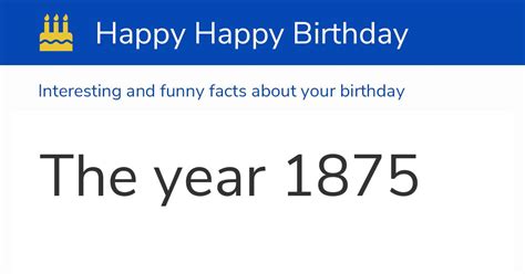 The Year 1875 Calendar History And Birthdays