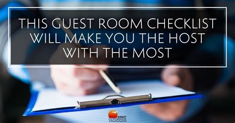 This Guest Room Checklist Will Make You The Host With The Most