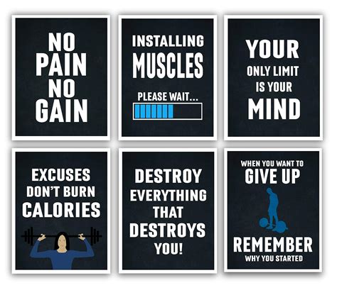 Buy Gym S For Home Gym Decor Motivational S For Gym Workout S For