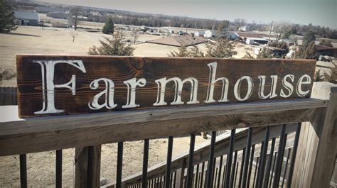 Large Farmhouse Sign Rustic Wooden Sign Wood By Brushlightgold