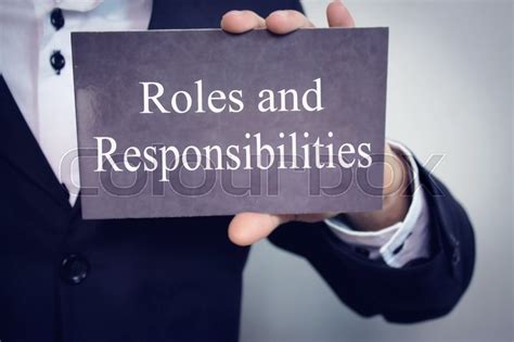 Roles And Responsibilities Stock Image Colourbox