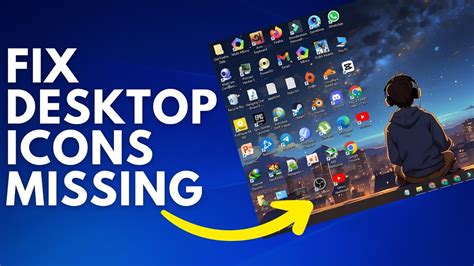 fix desktop icons missing windows 10 desktop icons not showing windows 11 youtube