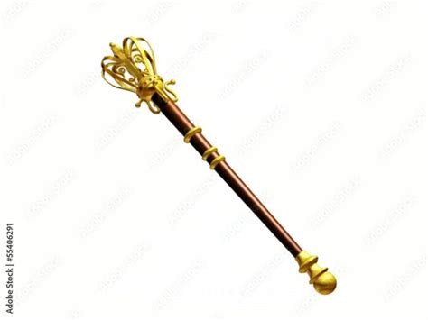 Royal Scepter In Gold And Wood With Jewels Stock Video Adobe Stock