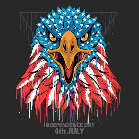 eagle head american flag 1225884 vector art at vecteezy