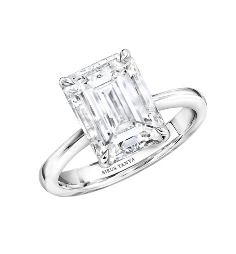 The Classic Emerald Cut Diamond Engagement Ring Sirus Tanya