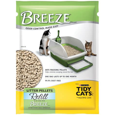 However, the pine oils are destroyed in the manufacturing process, leaving the pellets safe. Tidy Cats Breeze Litter Pellets | Petco