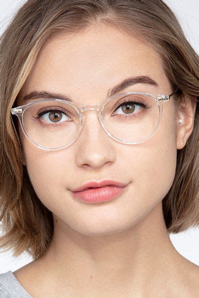 Amity Crystal Clear Feminine Round Frames Eyebuydirect In 2021 Glasses For Round Faces