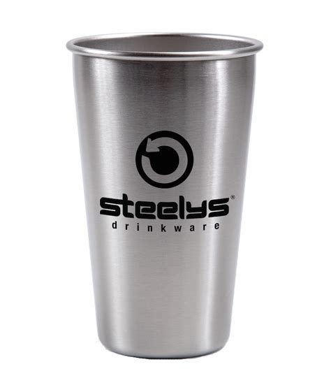 16 Oz Stainless Steel Cup Steelys Drinkware