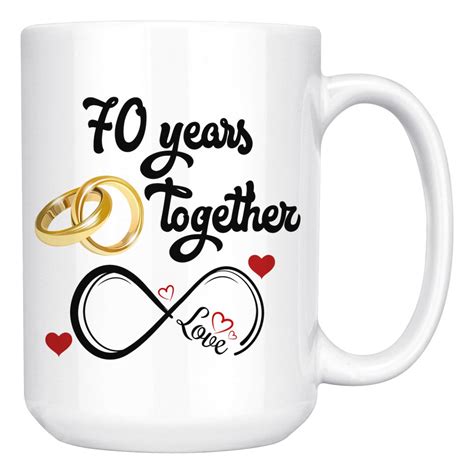70th Wedding Anniversary T For Him And Her Married For 70 Etsy