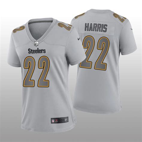 Pittsburgh Steelers Najee Harris Gray Jersey Atmosphere Fashion Game