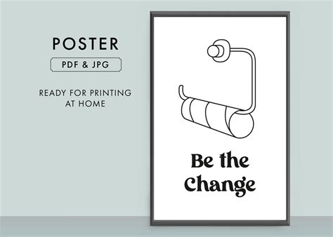 Funny Guest Toilet Poster Empty Toilet Paper Roll Bathroom Etsy Canada