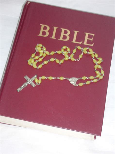 Bible And Rosary Free Stock Photo Public Domain Pictures