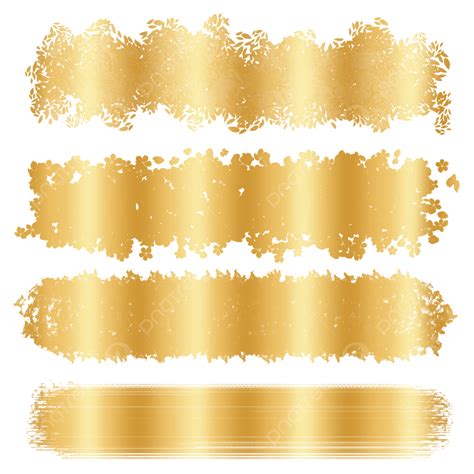 Gold Glitter Brush Stroke Png Images Png Texture Color Png
