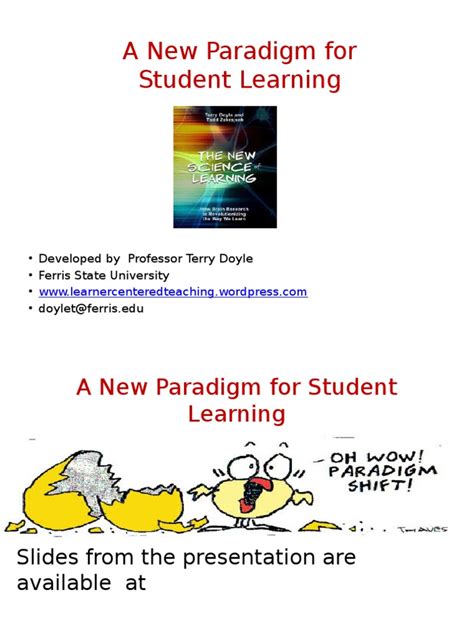 A New Paradigm for Student Learners 2015 | Stress (Biology ...