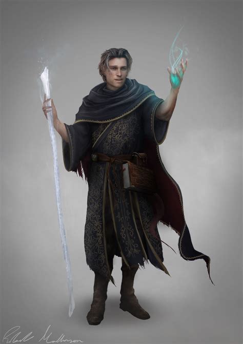 Young Wizard Commission Robert Mallinson On Artstation At