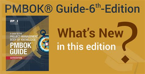 Whats New In Project Management Book Pmbok Sixth Edition Update