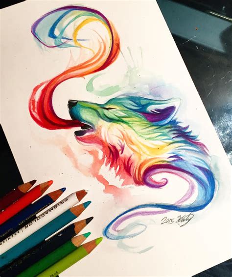 22 Small Rainbow Wolf By Lucky978 On Deviantart