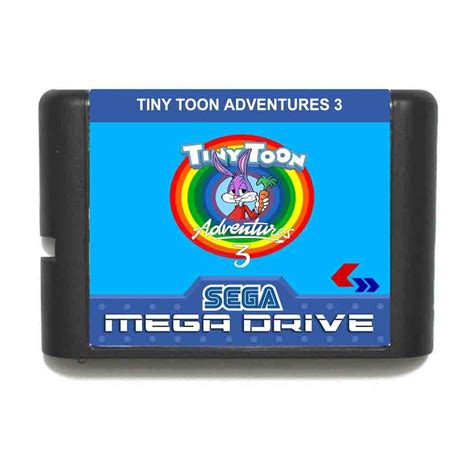 Tiny Toon Adventures 3 16 Bit Md Game Card For Sega Mega Drive For