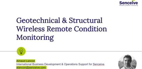 Wireless Condition Monitoring Of Infrastructure An Introduction
