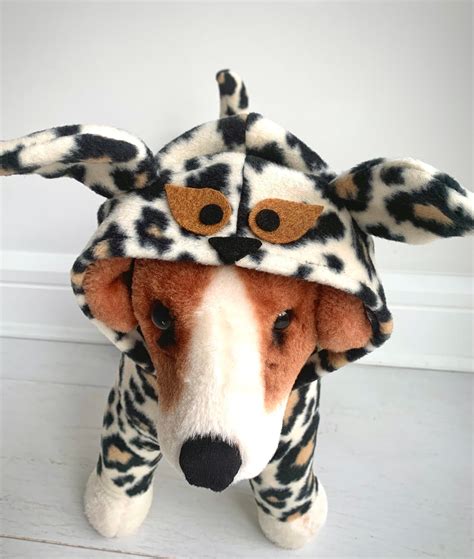 Dog Leopard Fleece Costume Dog Halloween Costume Dog Tiger Etsy