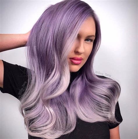 Look Girl Hair Color Streaks Light Purple Hair Purple Hair Streaks