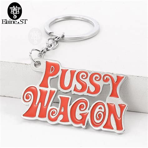 Zinc Alloy Pussy Wagon Keychain Pussy Wagon Key Chains Kill Bill