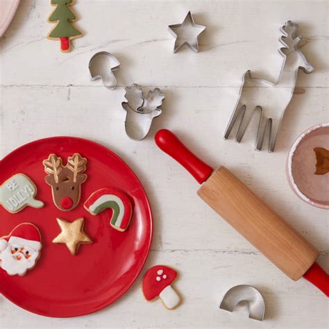 Christmas Shaped Biscuit Cookie Cutter Set By Berylune