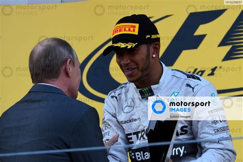 Vladimir Putin Rus President Of Russia Presents Race Winner Lewis