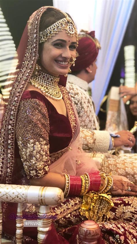 Yuvika Choudhary Bridal Lehenga Red Indian Bridal Indian Bridal Fashion