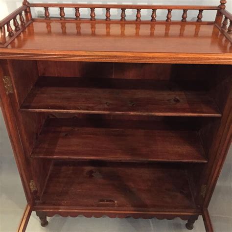 Small Edwardian Walnut Bookcase Antique Bookcases Hemswell Antique