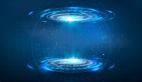 Portal Or Hologram Digital Futuristic Circle Elements Behance