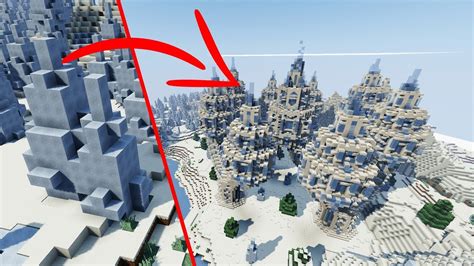 How To Build An Epic Ice Temple In Minecraft Spike A Saurus Timelapse