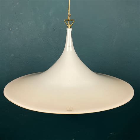 Vintage Beige Murano Glass Pendant Lamp By Vetri Murano Italy S