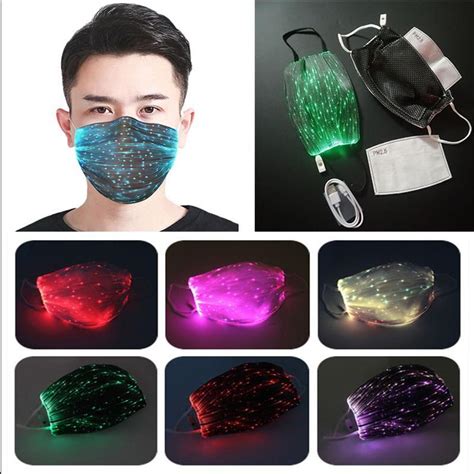 2021 Led Face Masks Fashion Fantasy Cool Glowing Mask Performance